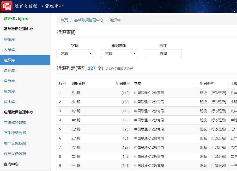 金年会网页版教育大数据系统组织库